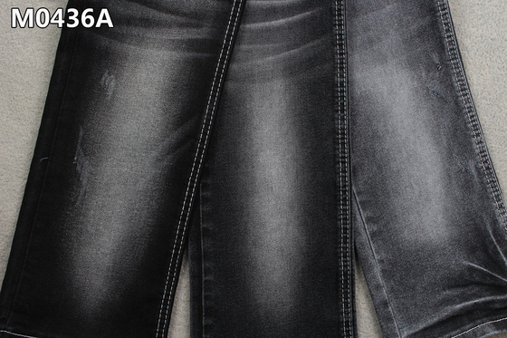 10.4oz υψηλό τέντωμα 62/63 υφάσματος τζιν Spandex πολυεστέρα βαμβακιού» Sanforizing η μαύρη πίσω πλευρά