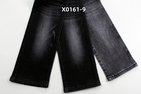 10.5 Oz Μαύρο High Stretch Warp Slub Ντενίμ για τζιν