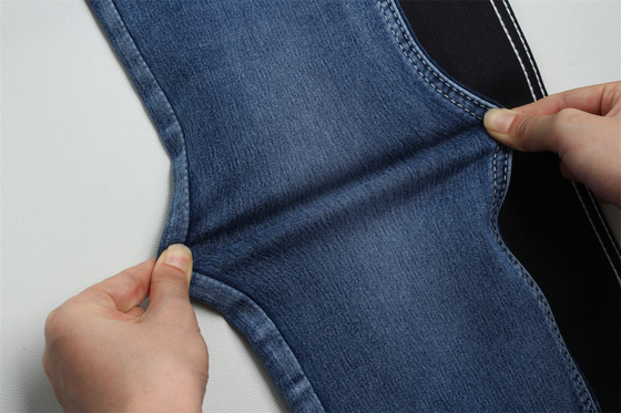 10.5 Oz Σατέν Ντενίμ υφάσματα για γυναίκες Τζινς High Stretch Super Dark Blue