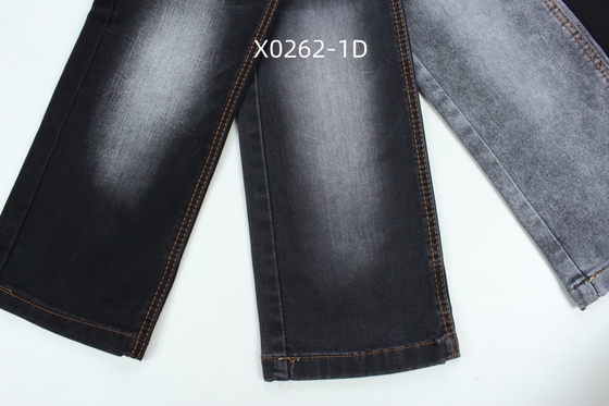 9.6 Oz Μαύρο High Stretch Σατέν Υφασμένο Ντενίμ για τζιν