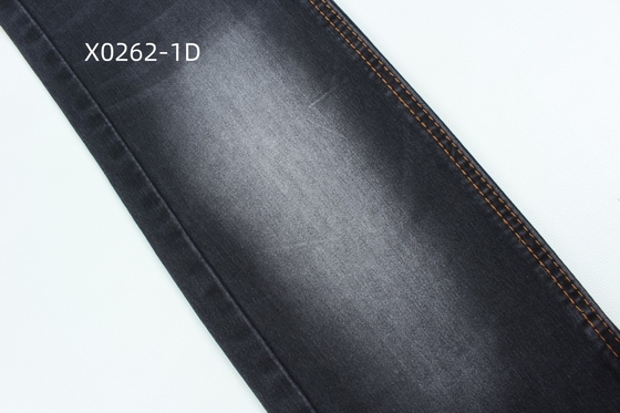 9.6 Oz Μαύρο High Stretch Σατέν Υφασμένο Ντενίμ για τζιν