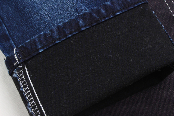 11-11.5 Oz Warp slub τζιν ύφασμα για τον άνδρα τζιν Mercerized Fleece μαύρο πίσω μέρος υψηλό τέντωμα για τον άνδρα Ινδία στυλ αγοράς