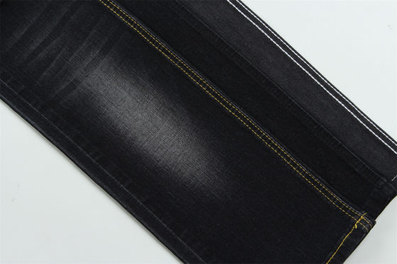 Σκούρο Μαύρο Χρώμα Ύφασμα Τζιν Slub Υψηλής Ελαστικότητας Για Παιδικά και Γυναικεία Τζιν
