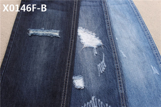 308 GSM 58/60" 10+10S*10 Cotton Denim Fabric for Apparel-Jeans with Soft Hand Feel