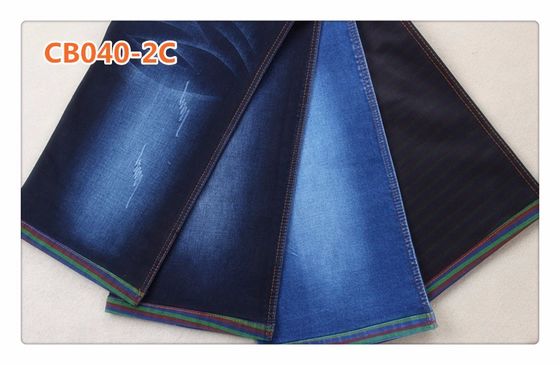 Κόκκινο γαλαζοπράσινο Weft νήμα 10 Oz υφάσματος τζιν