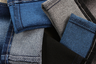 Χρωματισμένο Weft Twill τζιν τεντωμάτων ύφασμα 59» με το μαύρο μπλε άσπρο μικτό χρώμα στην πίσω πλευρά
