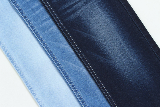 10 Once Dobby Cotton Polyester Spandex Stretcy Jacquard Denim Fabric For Jeans