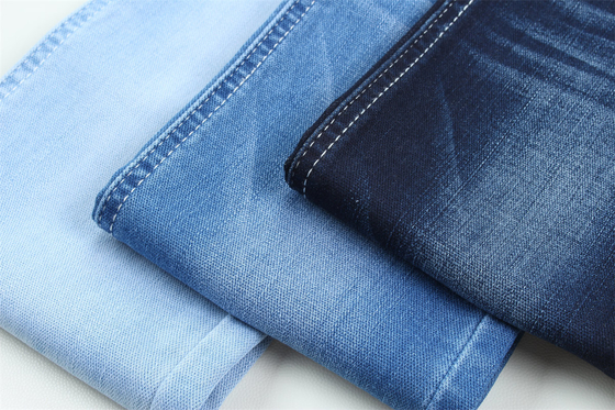10 Once Dobby Cotton Polyester Spandex Stretcy Jacquard Denim Fabric For Jeans