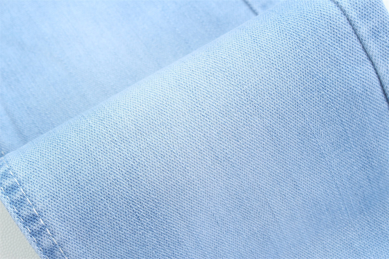10 Once Dobby Cotton Polyester Spandex Stretcy Jacquard Denim Fabric For Jeans