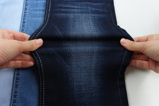 10 Once Dobby Cotton Polyester Spandex Stretcy Jacquard Denim Fabric For Jeans