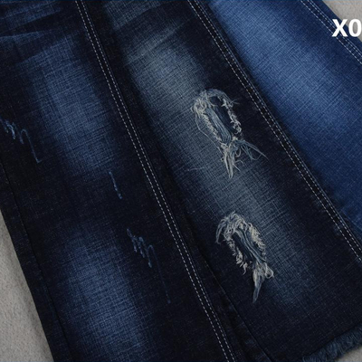 10.5 μιά φορά Slub Crosshatch ύφασμα τζιν τεντωμάτων Dualfx για τα τζιν 150cm πλάτος