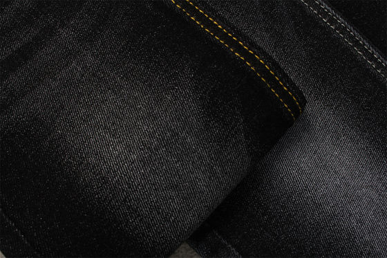 Καλή τιμή Stretch 11,5oz Cotton Spandex Denim Ύφασμα Sulphur Black 170cm Πλήρες Πλάτος σε απευθείας σύνδεση
