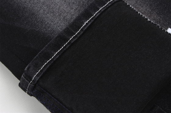 356gsm 10,5 oz Stretch τζιν ύφασμα μαύρο χρώμα 3/1 Δεξί ντουί