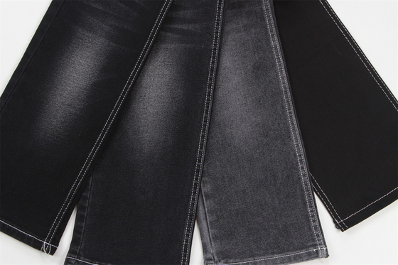 Φθηνή τιμή 10,5oz Πολυεστέρα Spandex Μαύρο τζίνι με ελαστικότητα Τζίνι ύφασμα για τζιν