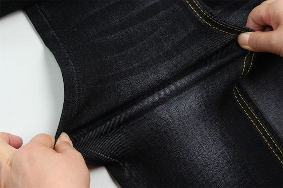 Καλή τιμή 11 Oz Warp Slub Black Denim Fabric For Man Τζινς High Stretch Ινδική αγορά στυλ Καυτή πώληση σε απευθείας σύνδεση