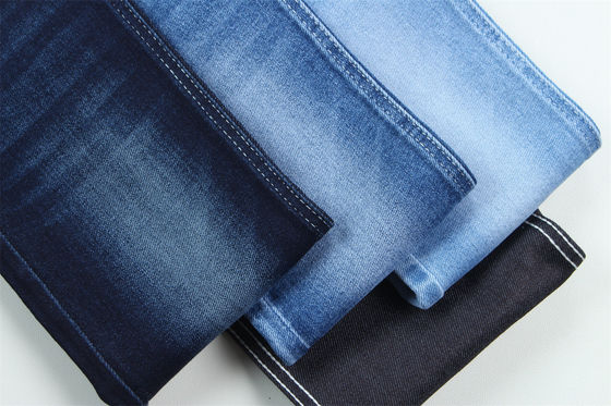Καλή τιμή 10 Oz Super Stretch Ντενίμ για τον καλοκαίρι Τζινς Βαμβάκι Πολυεστέρα Ράιον Σπαντέξ Ακατέργαστο και Άγριο σε απευθείας σύνδεση