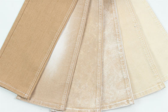 Καλή τιμή Χακι χρώμα υψηλής τέντωσης υφάσματα από τζιν για κυρίες τζιν σε απευθείας σύνδεση