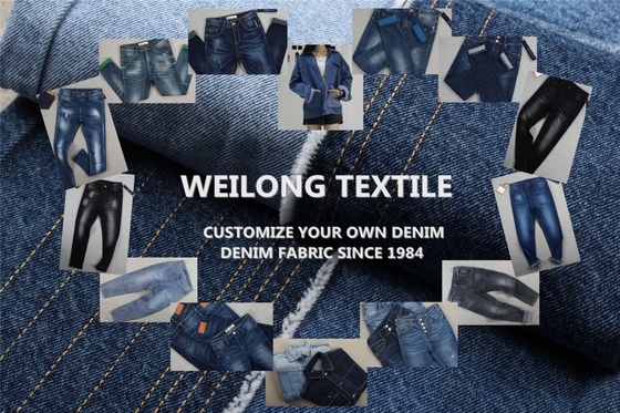 Πιο δημοφιλής 9 Oz βαμβάκι πολυεστέρας Denim ύφασμα Jean ύφασμα υφαντικό