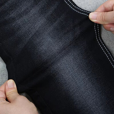 Καλή τιμή 10.2 OZ High Stretch Black/black Denim Fabric for Women Jeans or Girl Pants by Ready Stock σε απευθείας σύνδεση