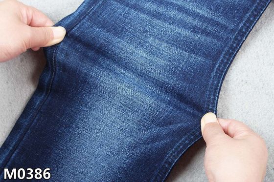 Σκούρο μπλε ύφασμα τζιν Spandex πολυεστέρα βαμβακιού 10.2Oz με Crosshatch