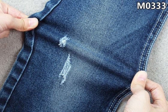 11,3OZ Ανακύκλωση βαμβακερό πολυεστέρα Spandex ύφασμα τζιν για τζιν Sanforizing